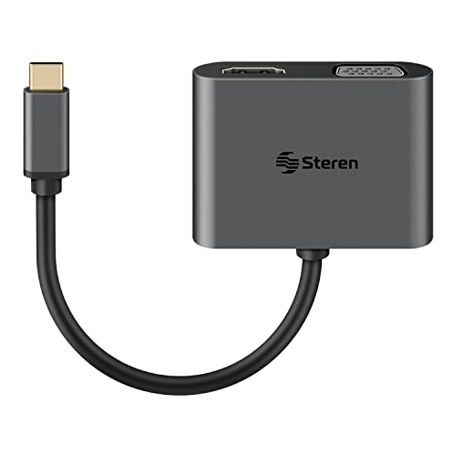 Periféricos, Home Improvement STEREN Adaptador USB C a HDMI/VGA/USB 3.0/ USB C USB-5265