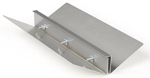 Displays2go Floor Sign Holder (Base Only), Fits 24" Wide Sign Board, Up To 72" Tall Graphic, Base Only (Silver Steel) - Thumbnail 3