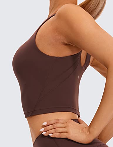 Image of CRZ YOGA Womens U Back Sports Bras | Light Support, Removable Pads, Yoga, Extremely Soft, U Back, Wide Straps, for Women