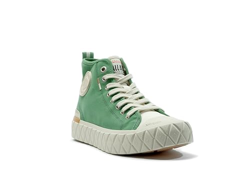 Image of Palladium Unisex Palla Ace Mid Organic Canvas Lace Up Sneaker