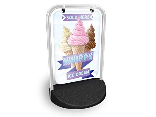 Whippy Ice Cream Eco Swinger Pavement Sign MEGA Listing Outdoor Street Advertising Display…