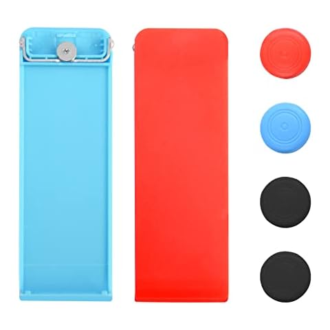 LONANDY Switch Kickstand Replacement, Switch Stand with 4 Pcs Thumb Grips, 2 Pack Replacement Kickstand for Nintendo Switch Cover