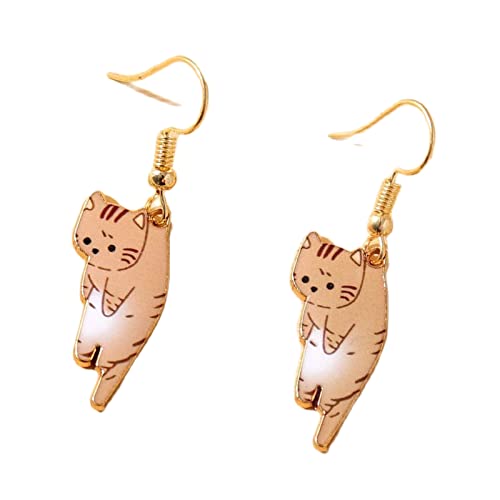 Sweet Kawaii Animals Kitten Drop Dangle Lovely Funny Cute Cartoon Aesthetic Cat Lover Person Creative Earrings Friendship Jewelry for Women4