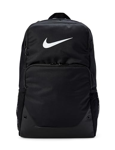 Nike Brasilia Backpack (X-Large), Black/Black/White, MISC
