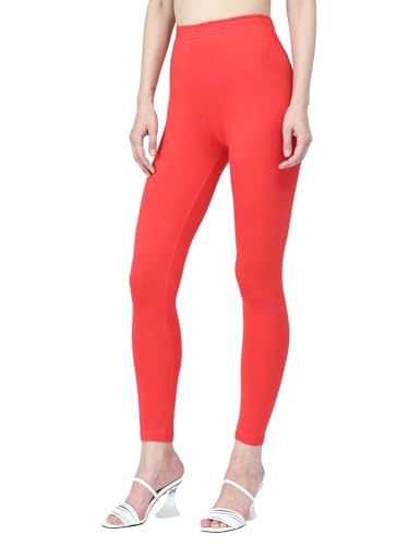 Image of Robinbosky Premium Stretchable Cotton Ankle Legging for Women | Suitable for Formal wear & Casual wear | High-End Elastic Makes The Leggings Squat Proof and Durable for Travel, Yoga, & Workout.