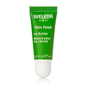 Weleda Skin Food Lip Butter, 0.27 Ounce, Plant Rich Moisturizing Lip Care with Sunflower Seed Oil, Chamomile and Calendula