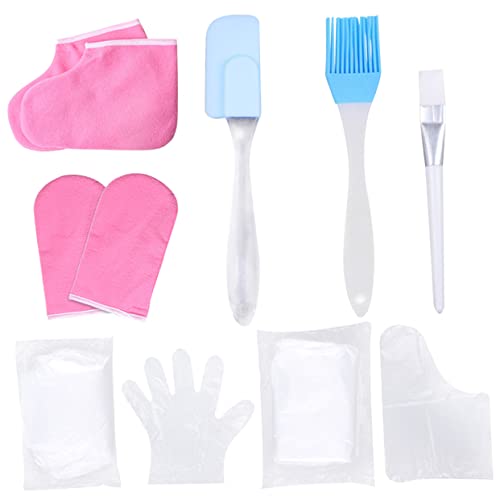 Mikinona Hand Moisturizing Gloves Paraffin Wax for Feet Hand Spa Kit Overnight Gloves Random