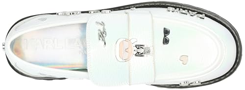 Image of Karl Lagerfeld Women's Gaston Lug Sole Loafer with Pin Embellishments