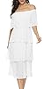 ETCYY Women's Off The Shoulder Ruffles Summer Wedd... #5
