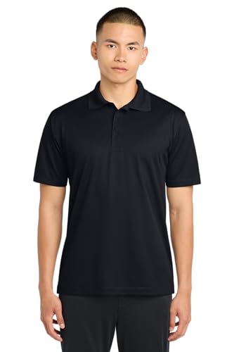 SPORT-TEK Unisex Micropique Sport-Wick Polo | Short Sleeve Collared Shirt for Men & Women, Casual Fit Top for Work & Golf