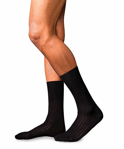 FALKE Men No. 13 Finest Piuma Cotton Crew Length Dress Socks, 1 Pair2