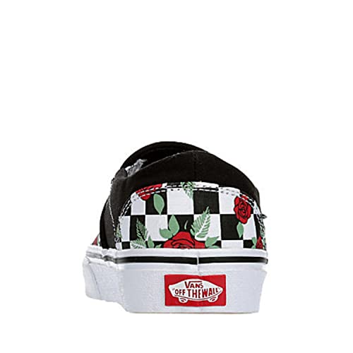 Vans Vans Unisex Asher Slip On Sneaker - Multi Checkeredboard - Black 9.5