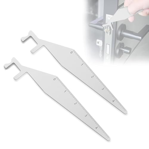 MUYAPAY 2 Pcs Fire Department Picks Steel Spring Picks Lockpicking Set Firefighter Professional Portable Picks for Beginners Fireman