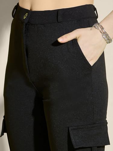 Image of Women's Cargo Pants High Waisted Baggy Wide Leg Cargo Trousers Casual Loose Fit 4 Pocket Utility Streetwear Fashion Work Bottoms, White Black Pink Lavender Beige Brown
