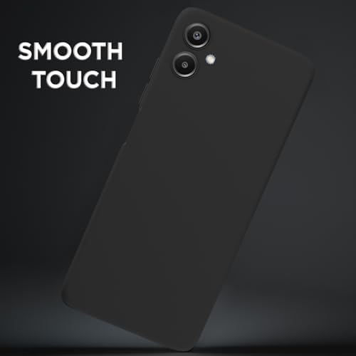 Image of Outlouders Back Cover for Samsung Galaxy A06 | Camera Protection | Durable Soft Matte Silicone Bumper Case (Black)