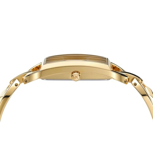 Michael Kors MK Empire Three-Hand Gold-Tone Stainless Steel Watch. SKU MK7406