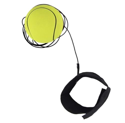 YuanHolumid Yellow Basketball Wrist Ball Wristband Sports Balls on a String Toy Includes Basketball, Exercise Play Sports (1.9 inches)