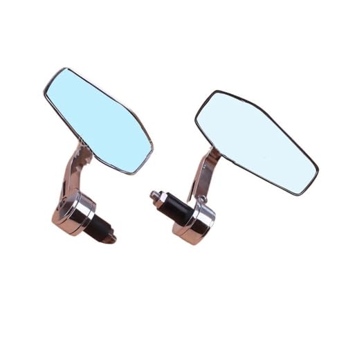 Rétroviseurs moto réglables lentille bleue pour vos balades urbaines et routières