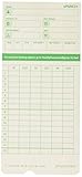 Time Card for uPunch HN1000, HN3000, HN3600 Bundle, 100/Pk