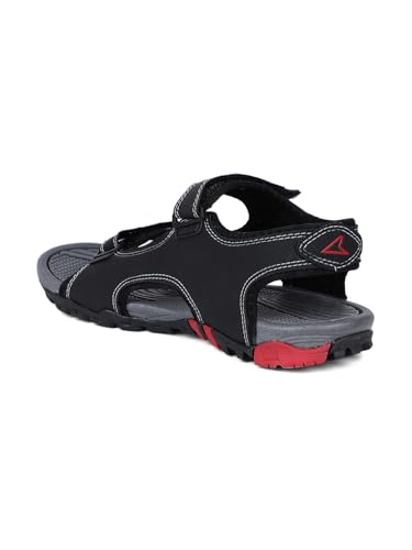 Image of Bata Boys COSMOS II Black Sports Sandals, (4616337)