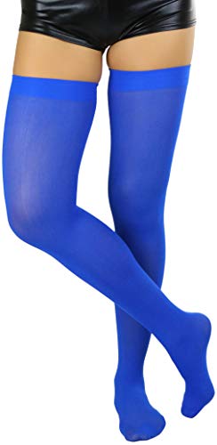 Image of ToBeInStyle Women's Nylon Thigh High Schoolgirl Opaque Stockings