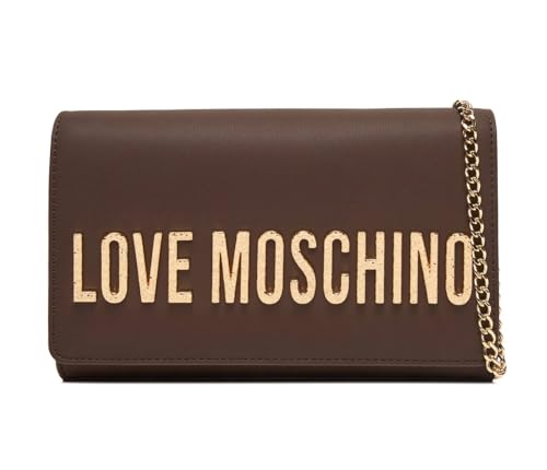 Love Moschino BOLSO PU GRS CHOCOLATO+HAMMERED LO, chocolate, Talla única Love Moschino BOLSO PU GRS CHOCOLATO+HAMMERED LO, chocolate, Talla única