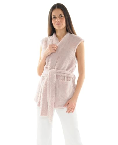 Gilet court rose idylle en maille fine - Cardigan premium femme