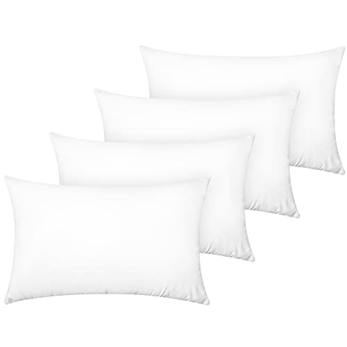 Yiyea 100% Brushed Microfiber Pillow Cases Queen Size Set Of 4, 1800Tc Super Soft Bed Pillowcases With Envelope Closure, Wrinkle, Fade And Stain Resistant, 20X30 Inches (Queen, White) #TOP5