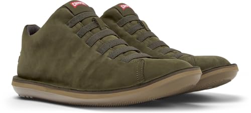 Camper Para Hombre. 36678-087 Zapatillas De Piel Beetle Verde (41), Plano, Cordones, Casual - 5