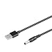 Produktbild HKY USB Power Adapter Kabel 5V für Standard USB Netzteil, Rundstecker, Hohlstecker, USB Stecker auf DC Hohlstecker Kabel, Diverse Android Tablets, Archos Tablet