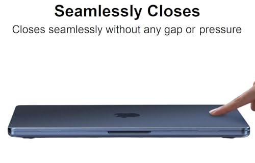 Image of Midkart Matte Finish Case Compatible with MacBook Neo 13 inch 2026 Release Model A3404 A18 Pro Chip Ultra Thin 3 in 1 Kit Exact Fit Fingerprints Resistant Protective Hard Shell Cover, Indigo Clear