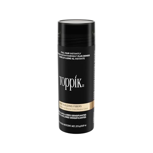 Toppik Hair Building Fibers with Premium Keratin Fibers Conceals Hair Thinning and Hair Loss for Fuller Looking Hair that Gives Completely Natural Look For Men and Women, 27.5 grams