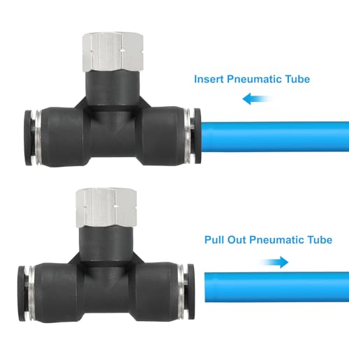 Te de derivación para filtros de agua domésticos 3/8 conexión push purificadores RO 4