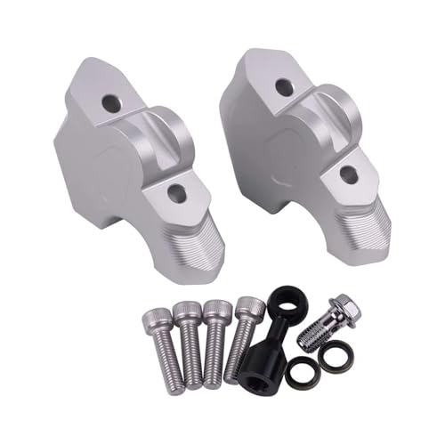 Support guidon surélevé BMW R1300GS 2025 pince de rehausse robuste en aluminium argenté