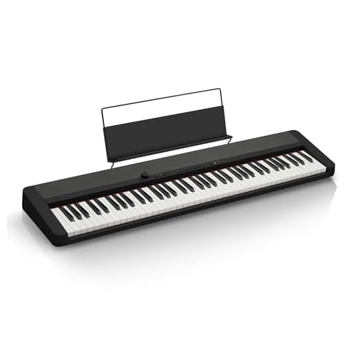 Casio CT-S1-76BK - Teclado de piano con 76 teclas sensibles a la velocidad y 61 tonos en negro
