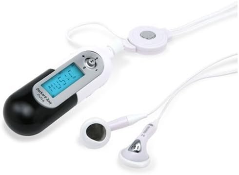 Packard Bell Pulse MP3 Player with black cap and headphones