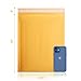 Fuxury Kraft Bubble Mailer 10.5X16 Inch 25 Pack,Strong Adhesion Padded Envelopes,Usable Size 10.5X15