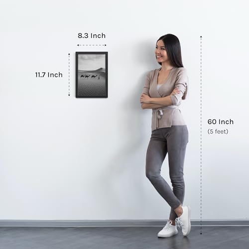 Image of Premium Single Photo Frame for Wall Decor and Home Decor (Black, A4)