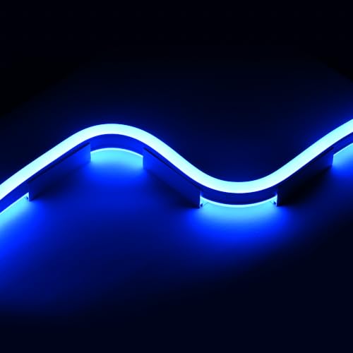 Image of Yescom 20Pack 2 inch Commercial RGB Rope Light Aluminium Mounting Clip | 8x12mm channel, 5cm mini design, Ideal for indoor outdoor flexible DIY, Compatible with 8x18mm Bilume RGBW