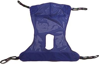 Full Body Mesh Patient Lift Sling With Commode Opening, XX-Large (Bariatric)