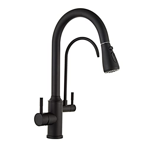 Robinet de cuisine à 3 voies en acier inoxydable pour l'eau pure