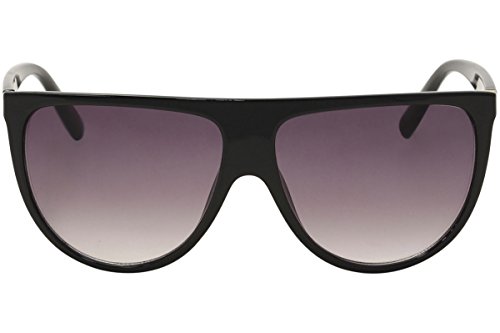 Black With Grey Gradient Lens Fashion Square Sunglasses 61mm2