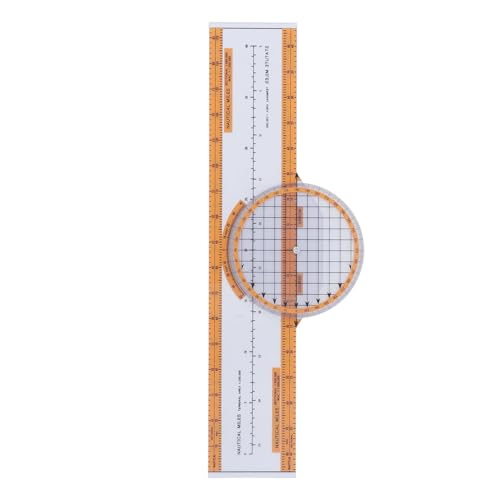 Computadora de aviación plástica naranja circular miniatura 3