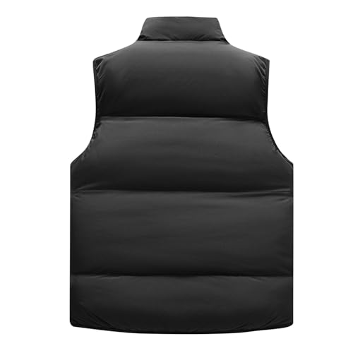 Lightweight Puffer Vest Men Sleeveless Winter Coat Stand Collar Vest Zip Up Down Vest Big and Tall Puffer Vest3