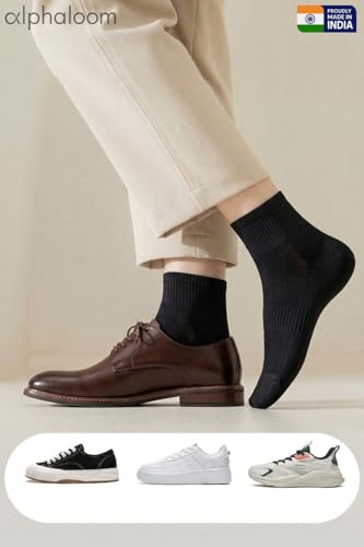 Image of Men's Cotton Rich Ankle Socks Unisex | Soft, Skin Friendly, Terry Cushioned & Breathable | Fits UK 5-11| Combo Packs