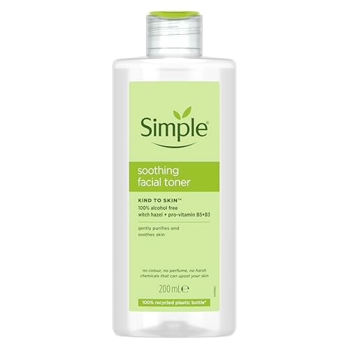 Simple Kind to Skin Soothing Facial Toner Alcohol-Free for Daily Use on Sensitive Skin 200 ml