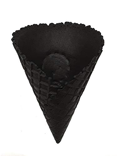 Cucuruchos de helado cuernecitos daneses 'Cono grande negro' 170xØ100mm (40 piezas)