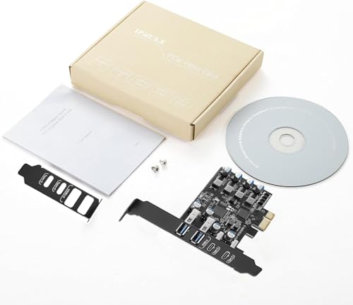 Tarjeta de Expansión PCI Express a USB 3.0 de 4 Puertos con Carga Rápida 7