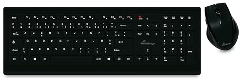 Clavier Français sans Câble MediaRange Frappe Silencieuse MROS104FR