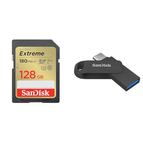 Image of SanDisk Extreme SD UHS I 128GB Card for 4K Video for DSLR and Mirrorless Cameras 180MB /s Read & 90MB